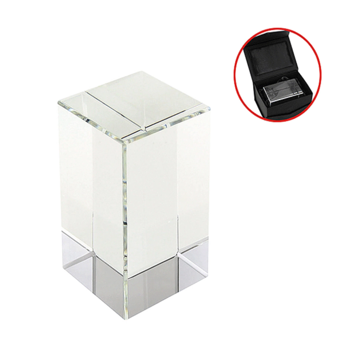 Trofeo rectangular de cristal